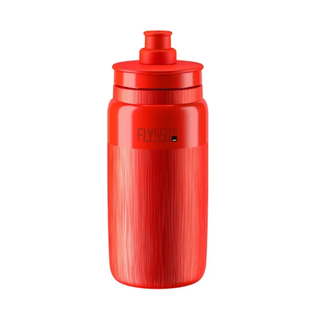 Elite Bidon FLY TEX Czerwony, Red, Grey Logo 550ml