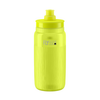 Bidon Elite FLY TEX Yellow Fluo, Szare Logo 550ml