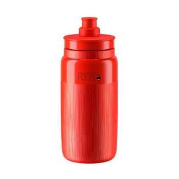 Bidon rowerowy Elite FLY TEX 550 ml czerwony (Red, Grey Logo)